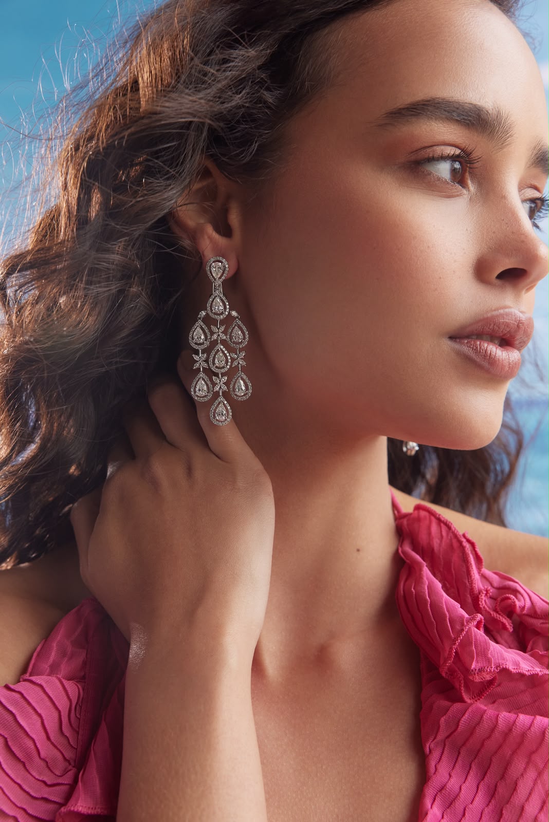 Diamond Dewdrop Earrings