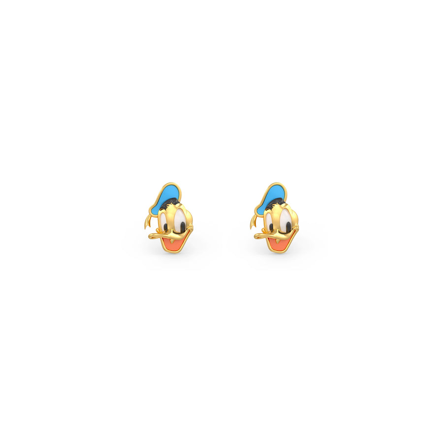 Disney Donald Duck Gold Earrings