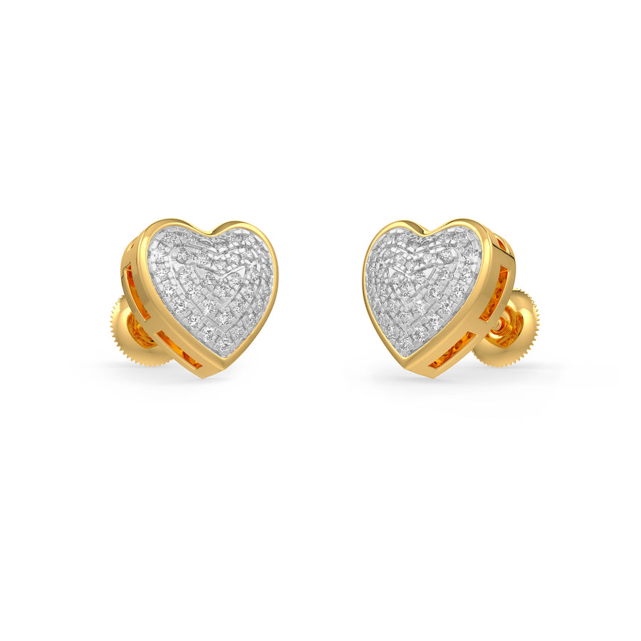 Precious Hearts Diamond Earrings