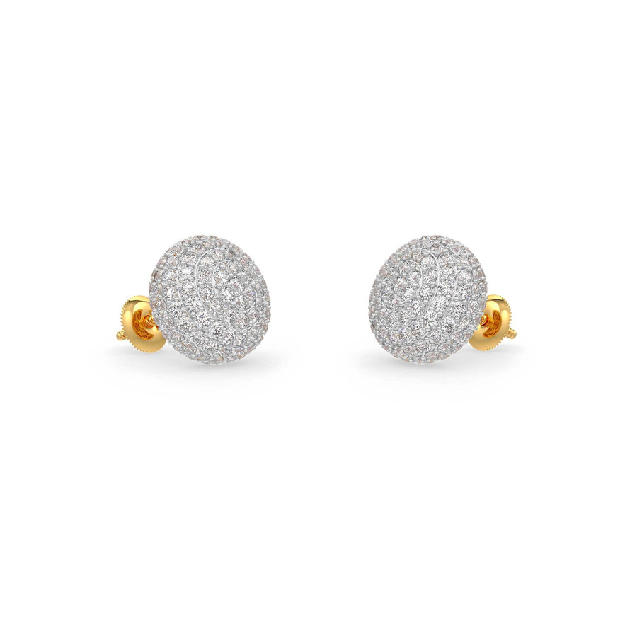 Diamond Ball Earrings