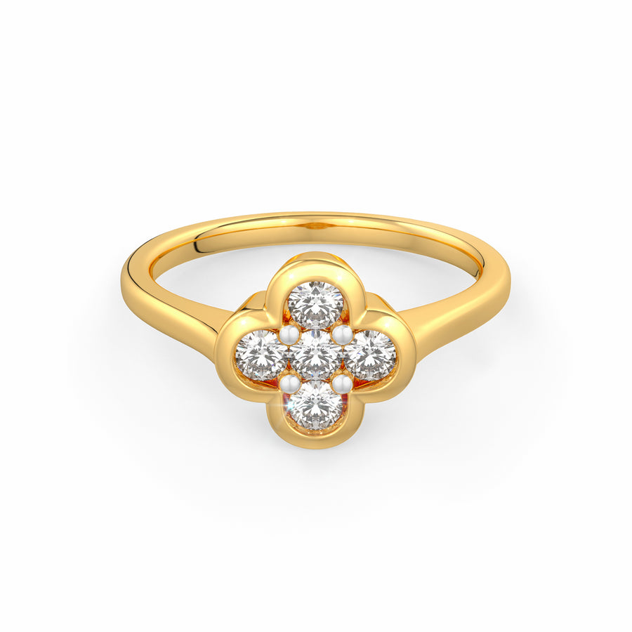 Evening Primrose Diamond Ring