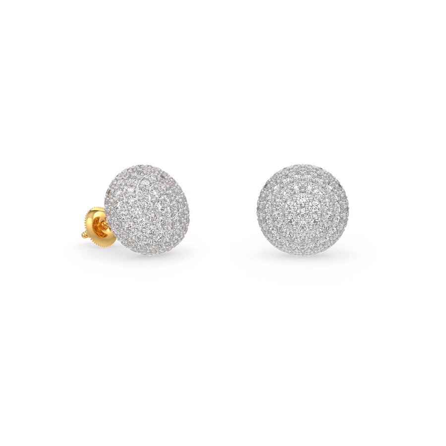 Diamond Ball Earrings