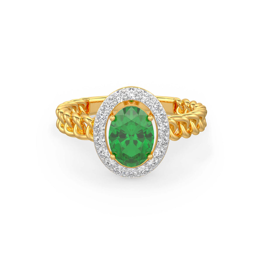 Oval Emerald Ring