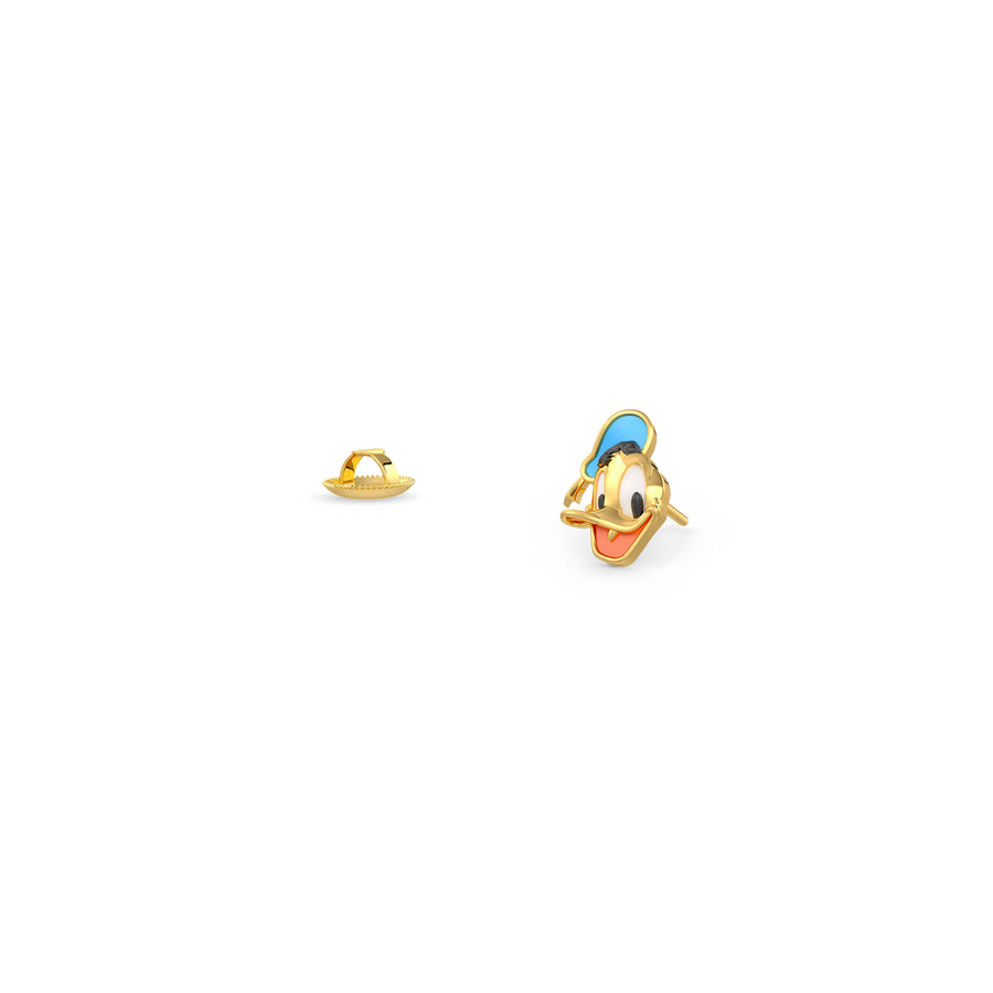 Disney Donald Duck Gold Earrings