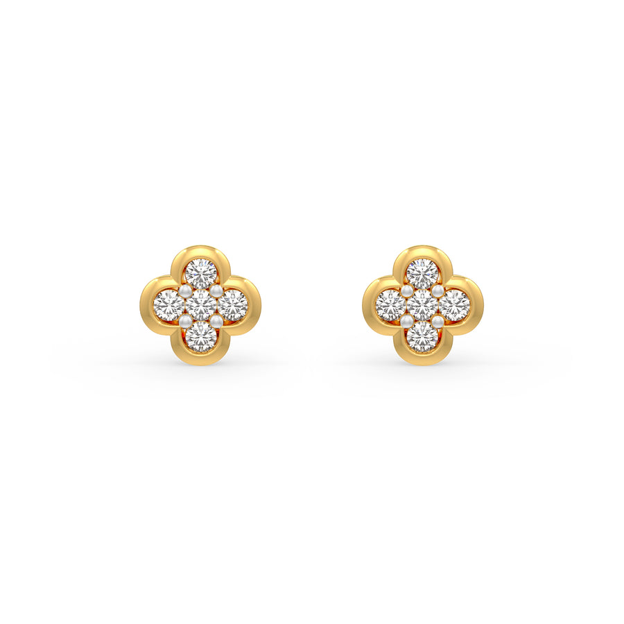 Evening Primrose Diamond Earrings