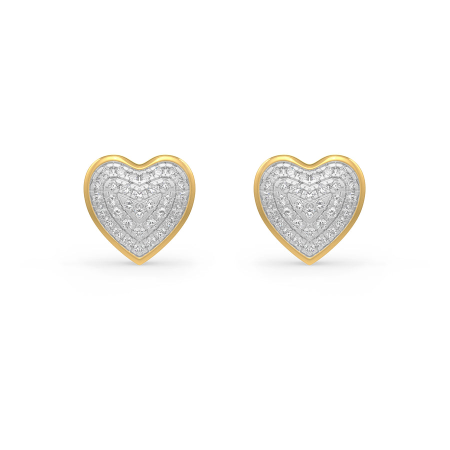 Precious Hearts Diamond Earrings