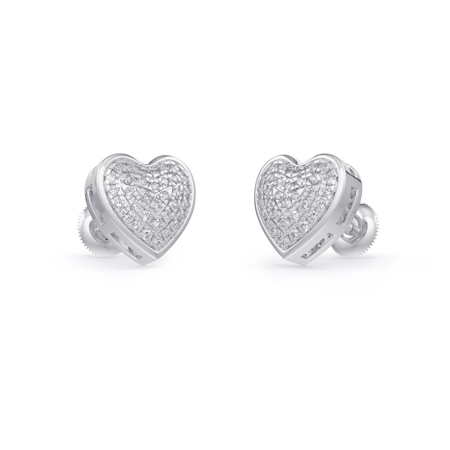 Precious Hearts Diamond Earrings