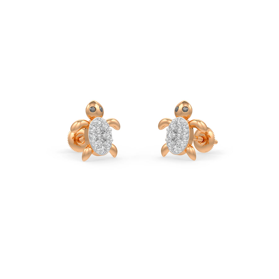 Diamond Turle Earrings