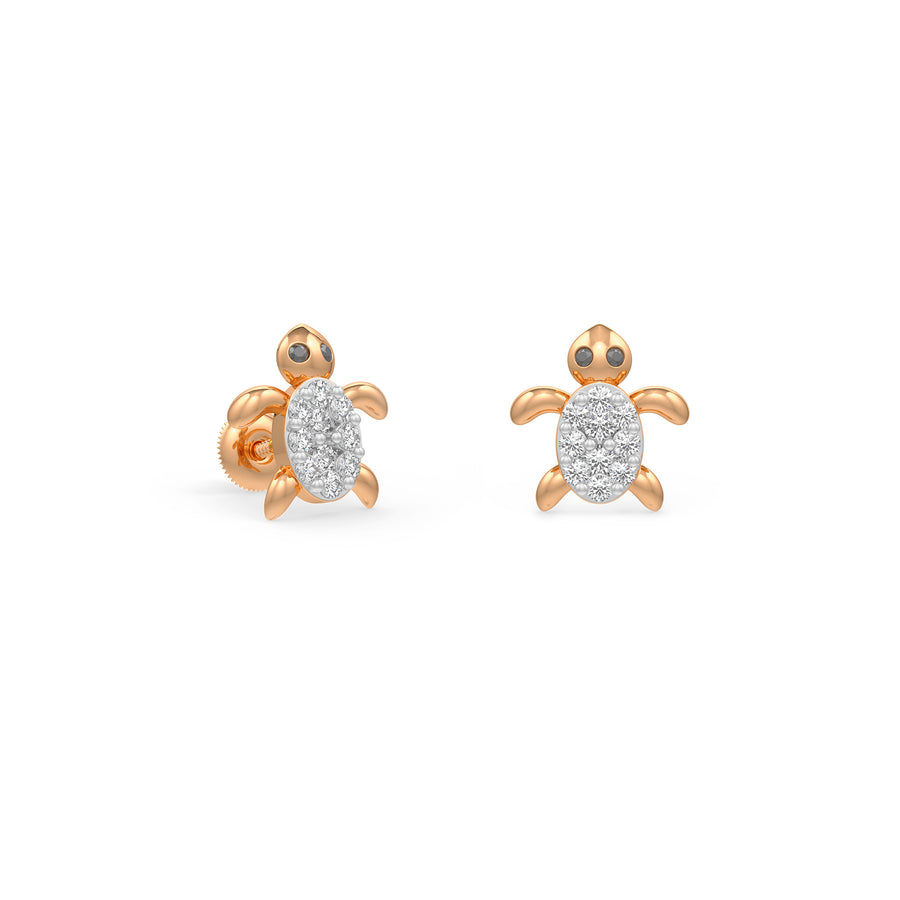 Diamond Turle Earrings