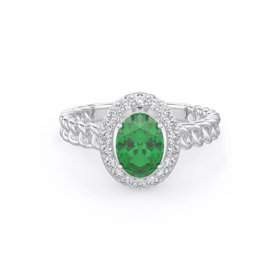 Oval Emerald Ring