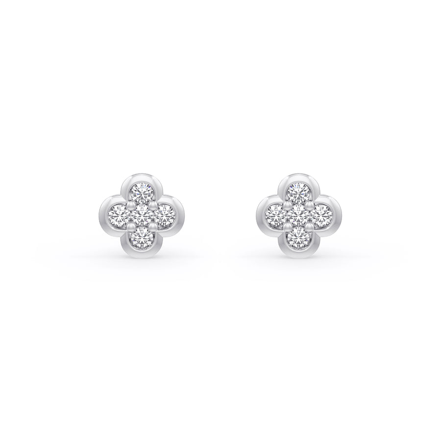 Evening Primrose Diamond Earrings