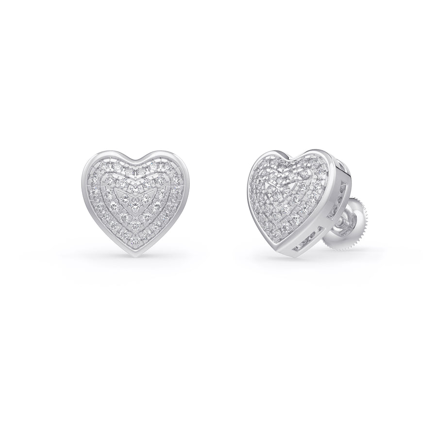 Precious Hearts Diamond Earrings