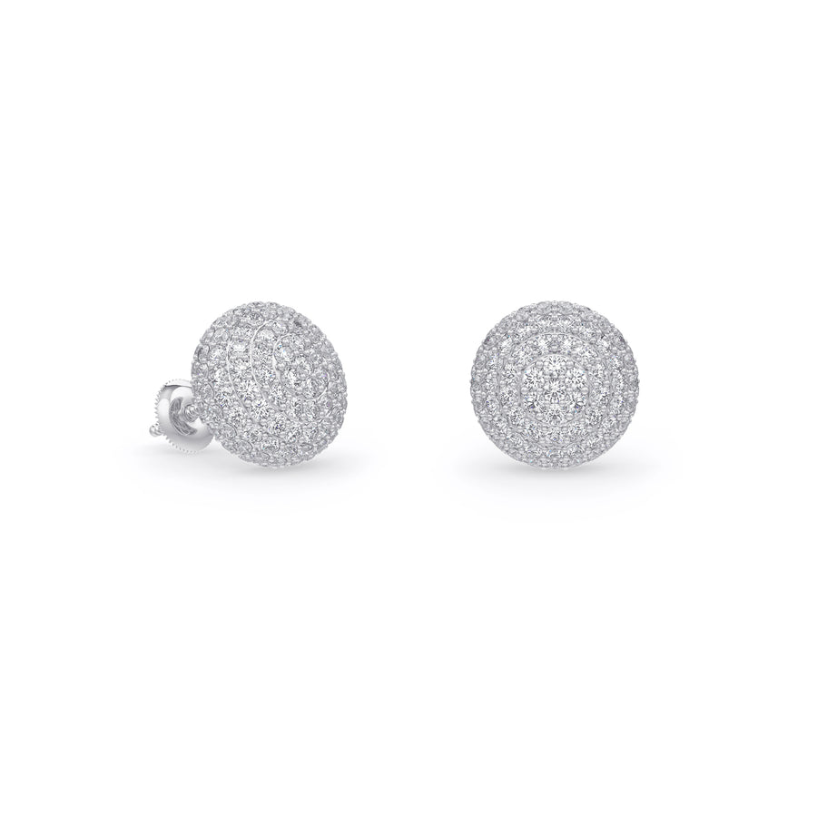 Diamond Ball Earrings