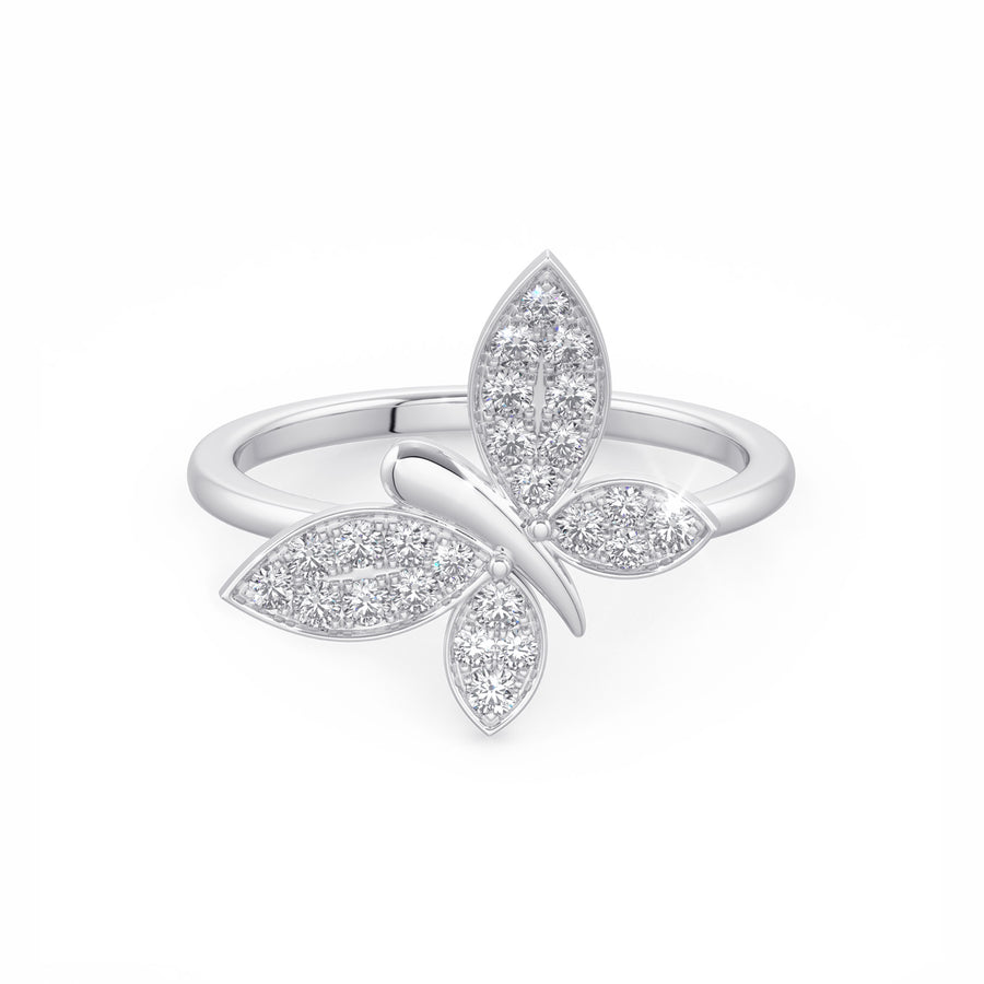 Beaming Butterfly Ring