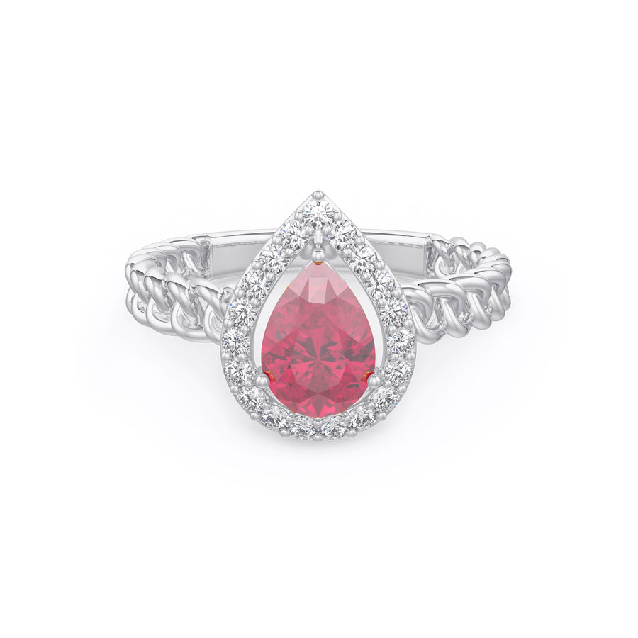 Ruby Teardrop Ring