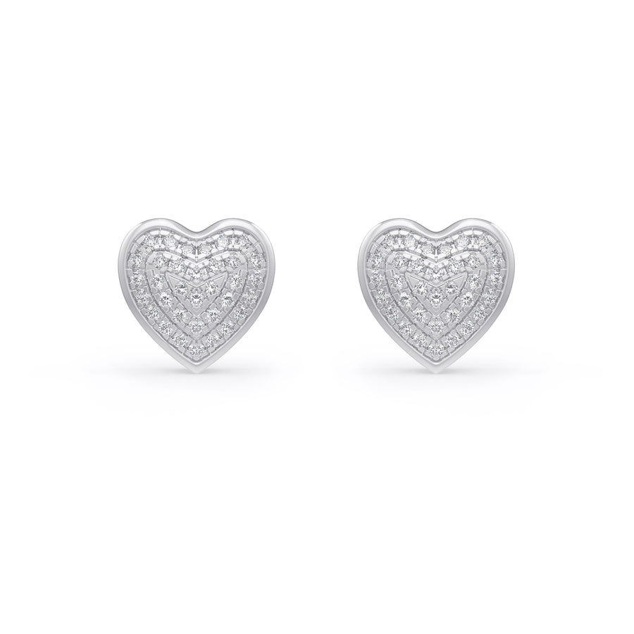 Precious Hearts Diamond Earrings