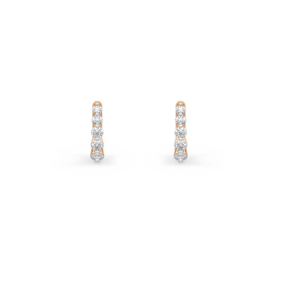 Aria Diamond Bezel Hoops