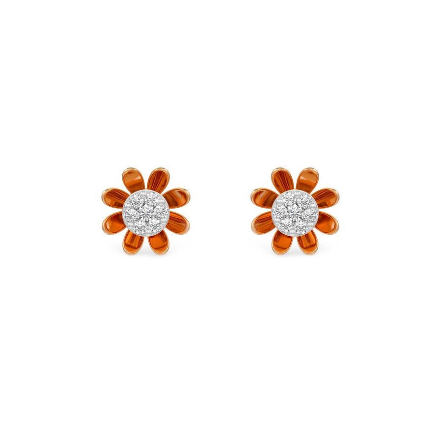 Sunflower Pave Earrings