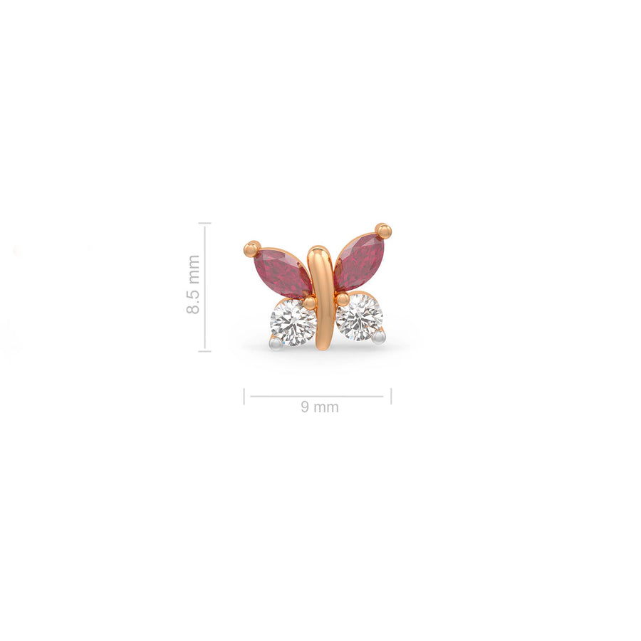 Beaming Butterfly Earrings