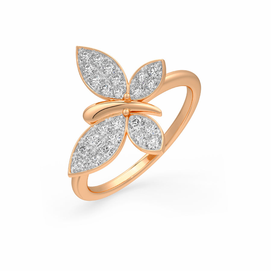 Beaming Butterfly Ring