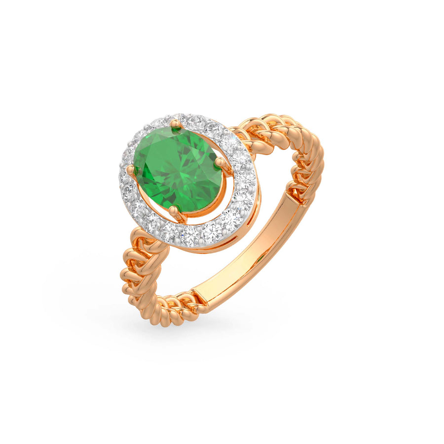 Oval Emerald Ring