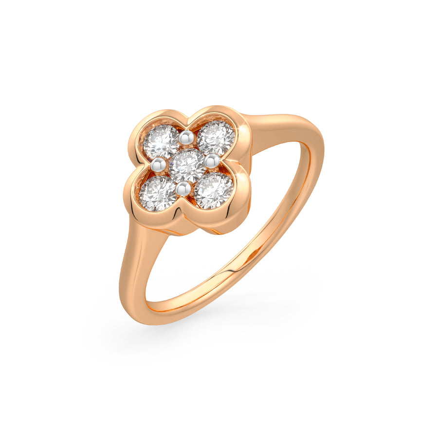 Evening Primrose Diamond Ring