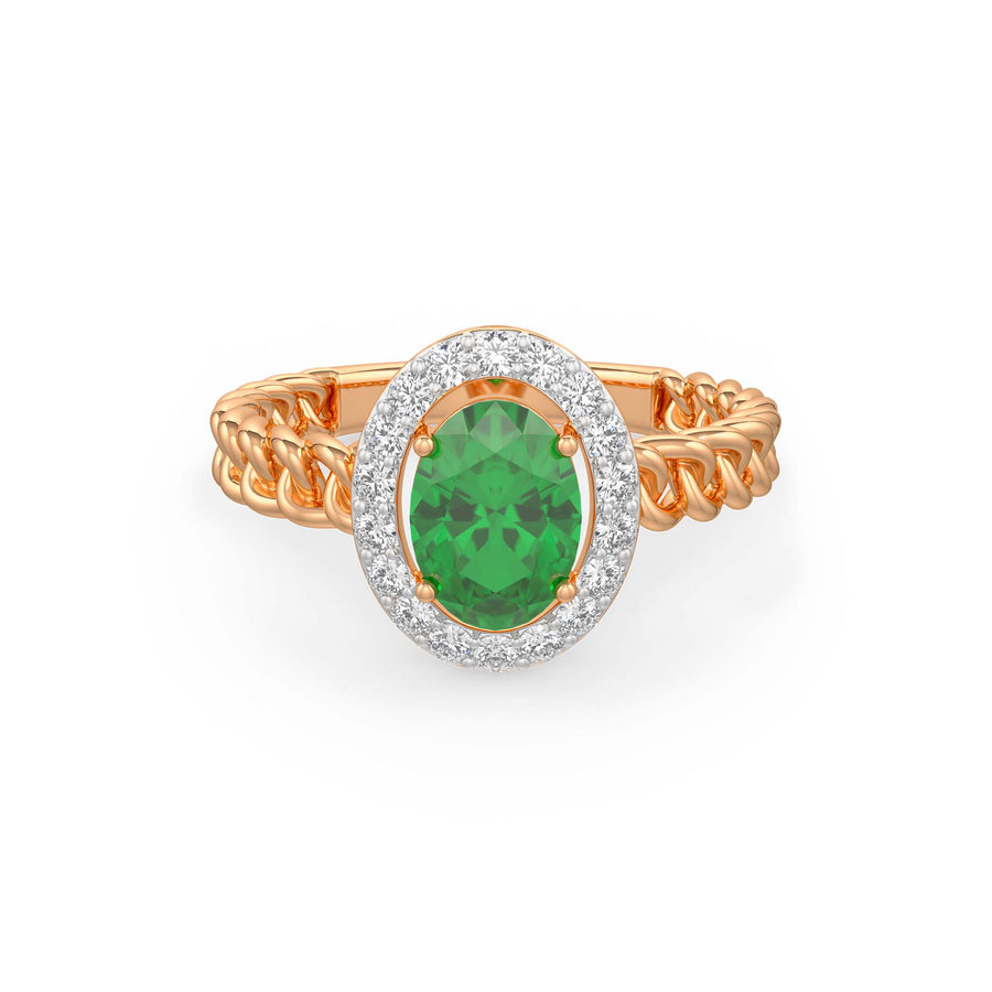 Oval Emerald Ring