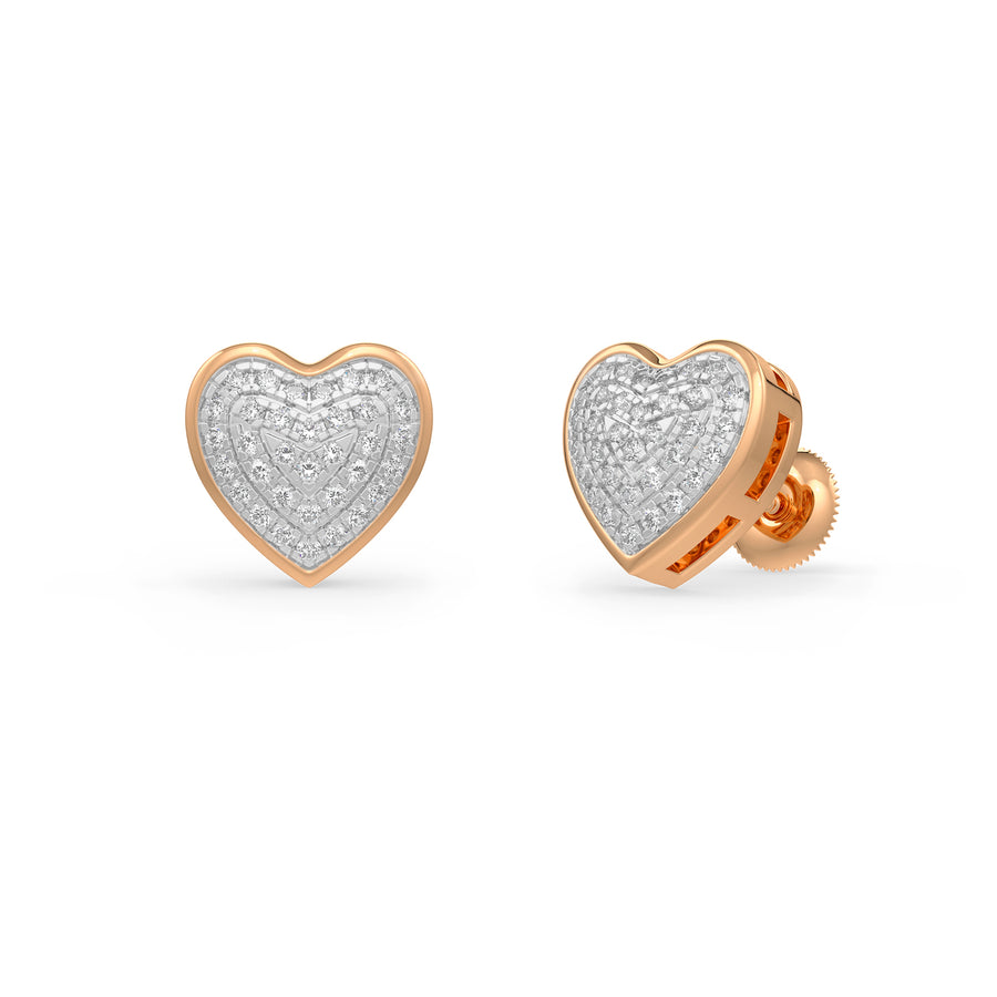 Precious Hearts Diamond Earrings