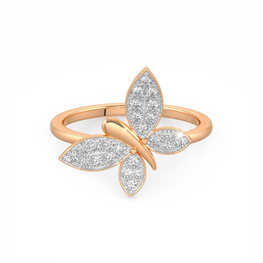 Beaming Butterfly Ring