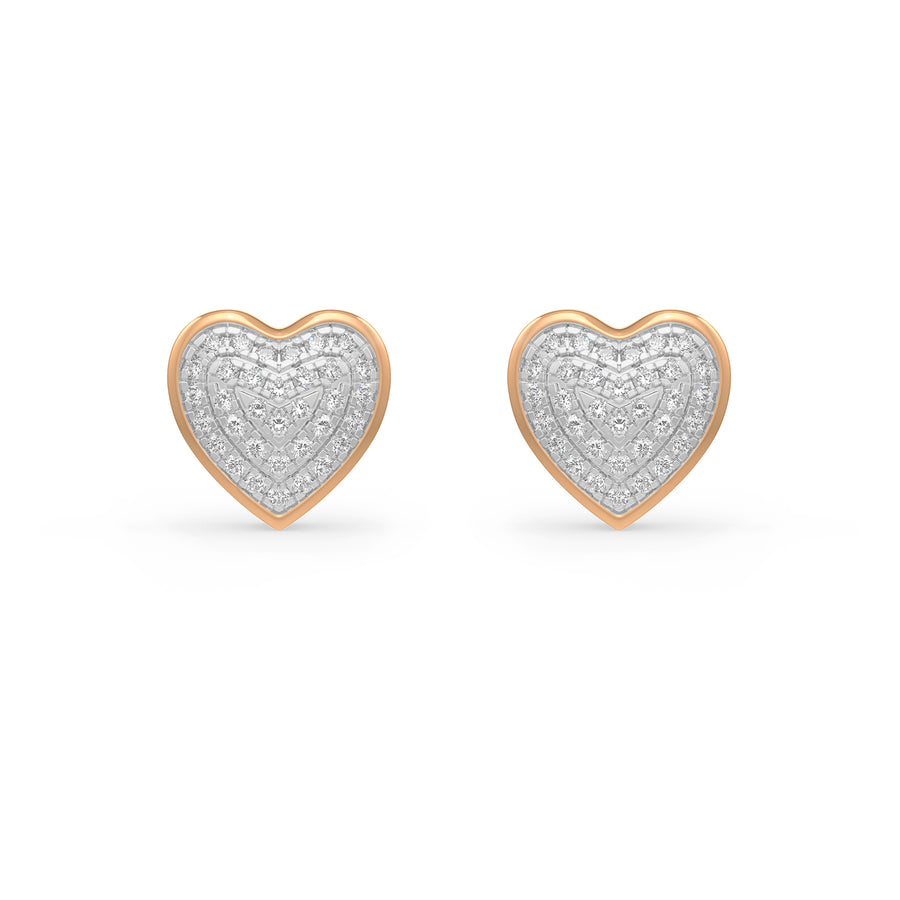 Precious Hearts Diamond Earrings