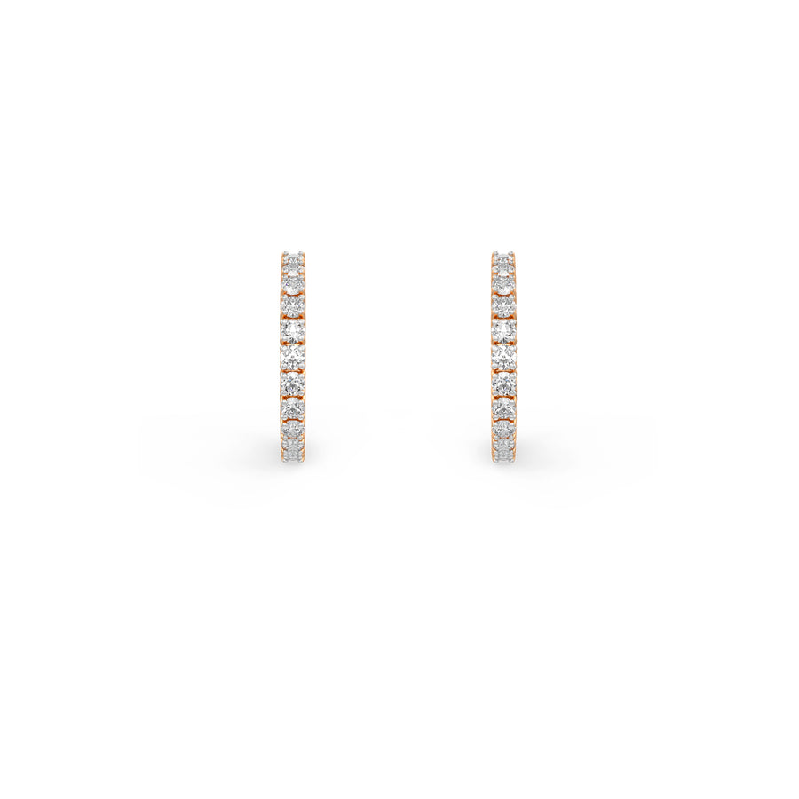 Delicate Diamond Hoops