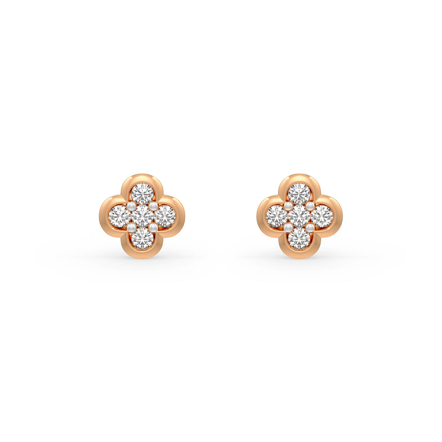 Evening Primrose Diamond Earrings