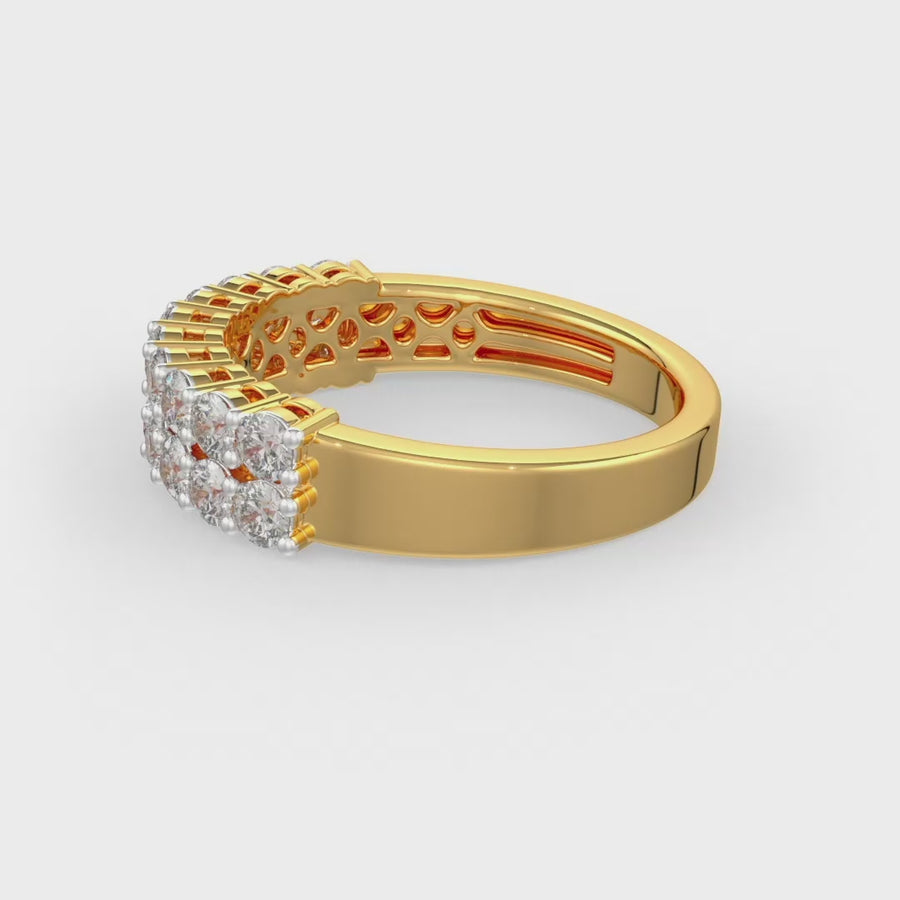 Eternia Double Line Diamond Ring