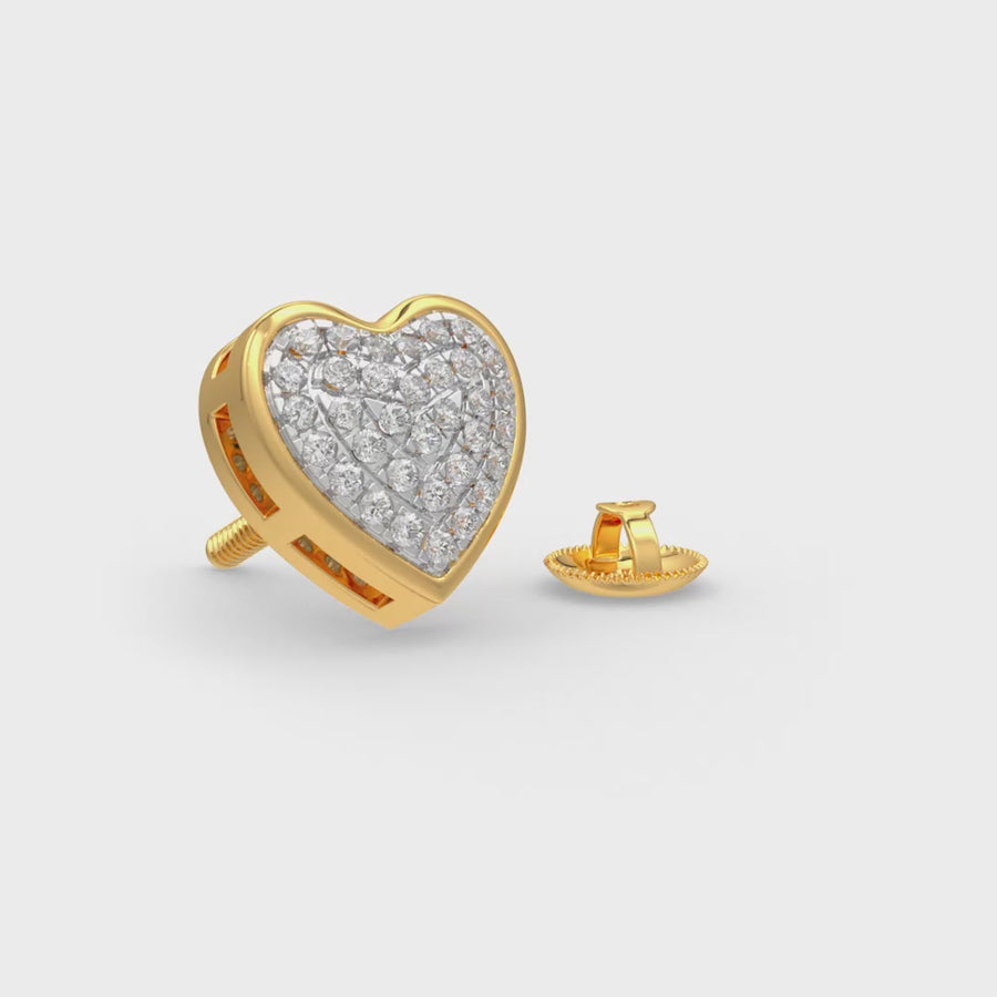 Precious Hearts Diamond Earrings