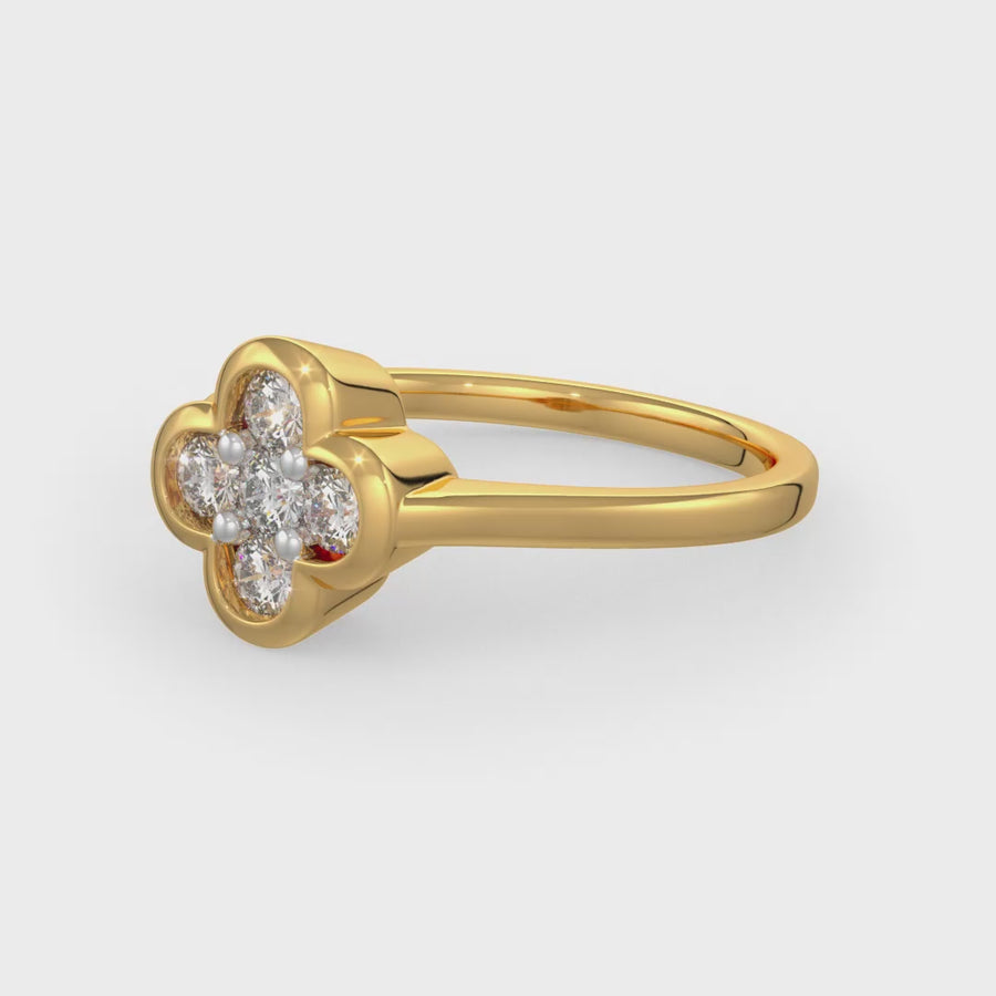 Evening Primrose Diamond Ring