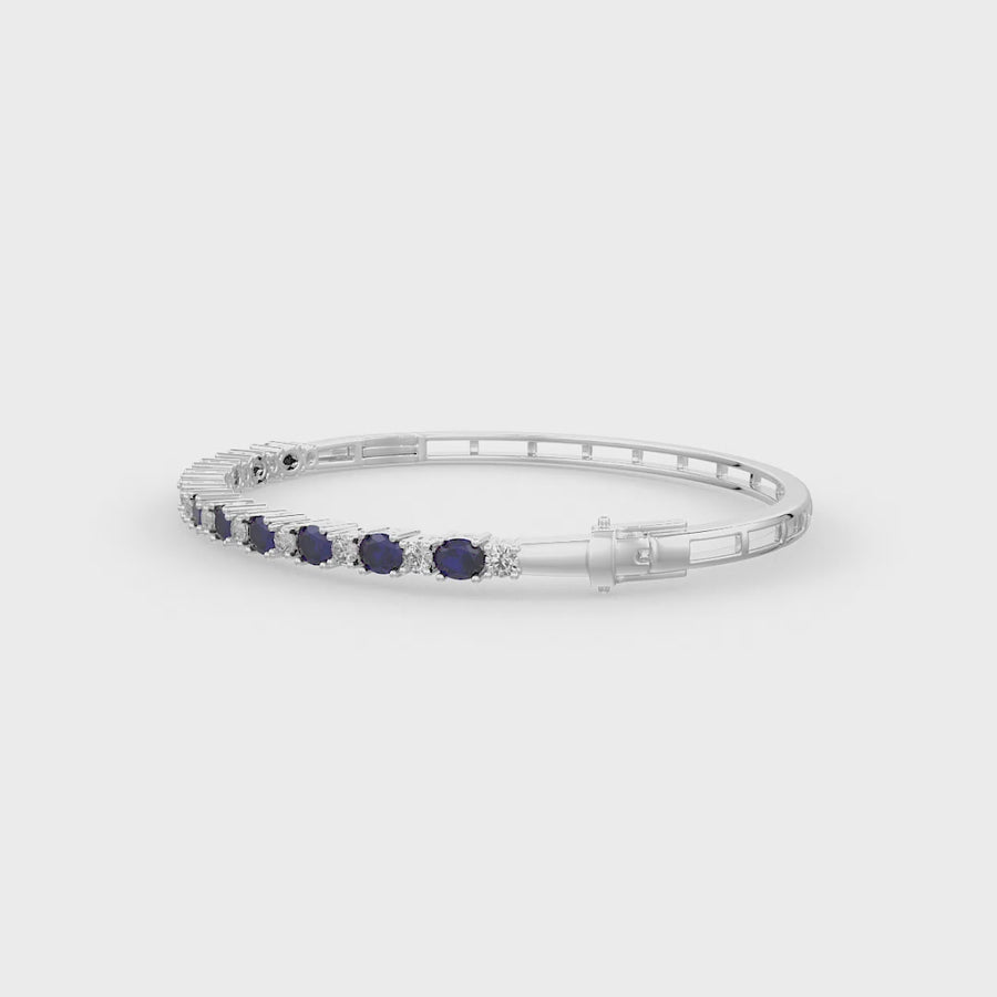 Alysa Blue Sapphire Bracelet