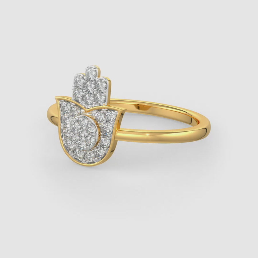 Opulent Hamsa Ring