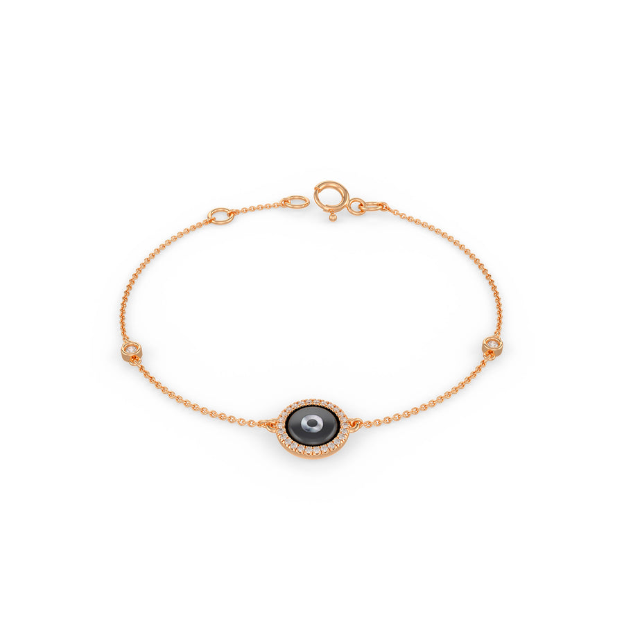 Black Evil Eye Charm Bracelet